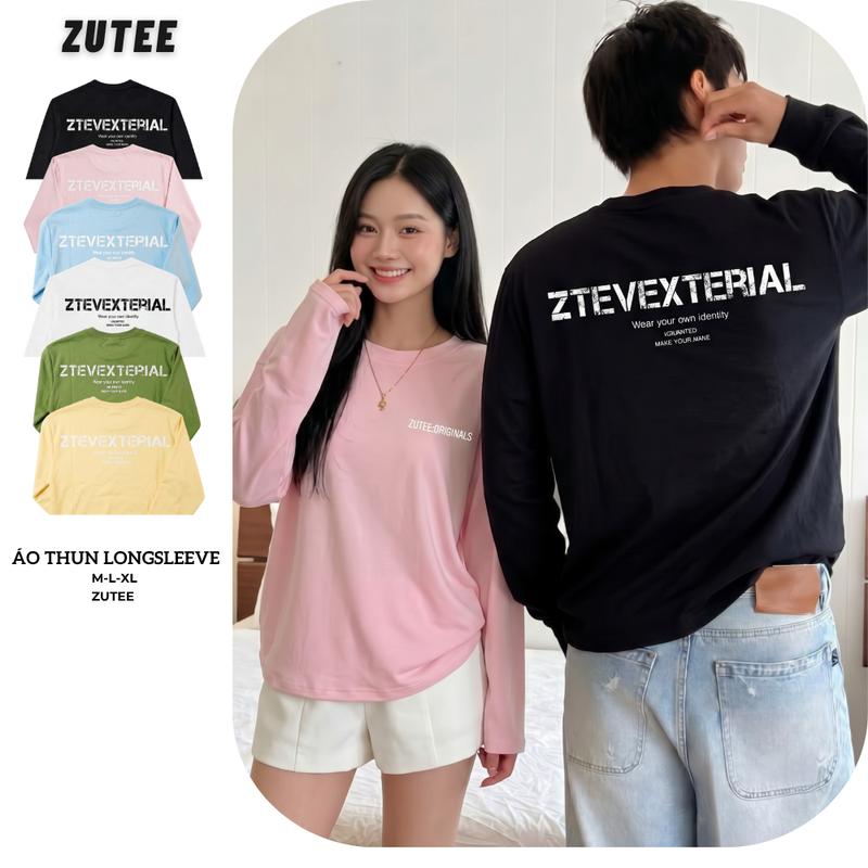 Áo Thun Tay Dài  Longsleeve In Chữ Form Rộng Unisex Nam Nữ A83 TD
