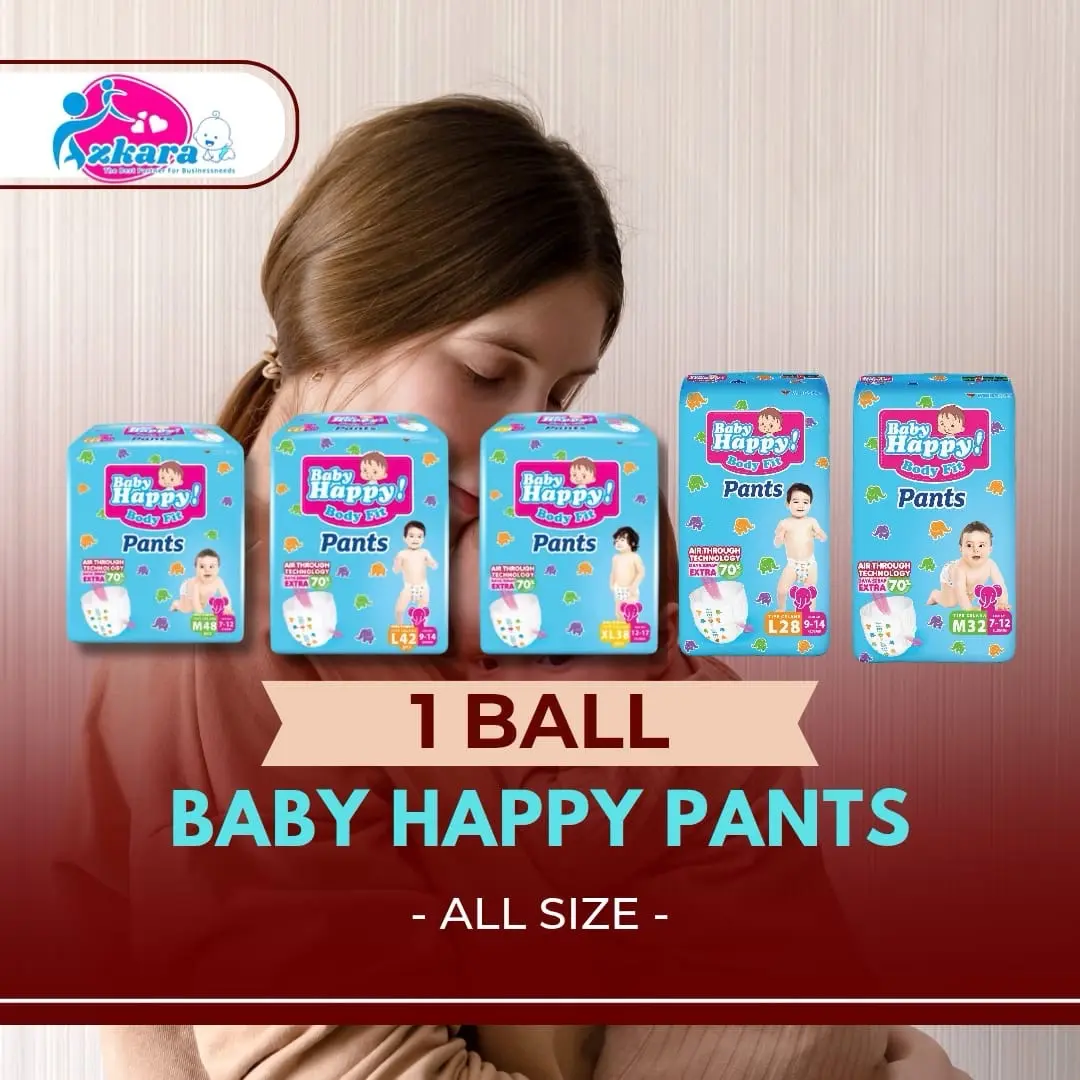 1 Ball Baby Happy pants All Size Diapers Bayi Popok