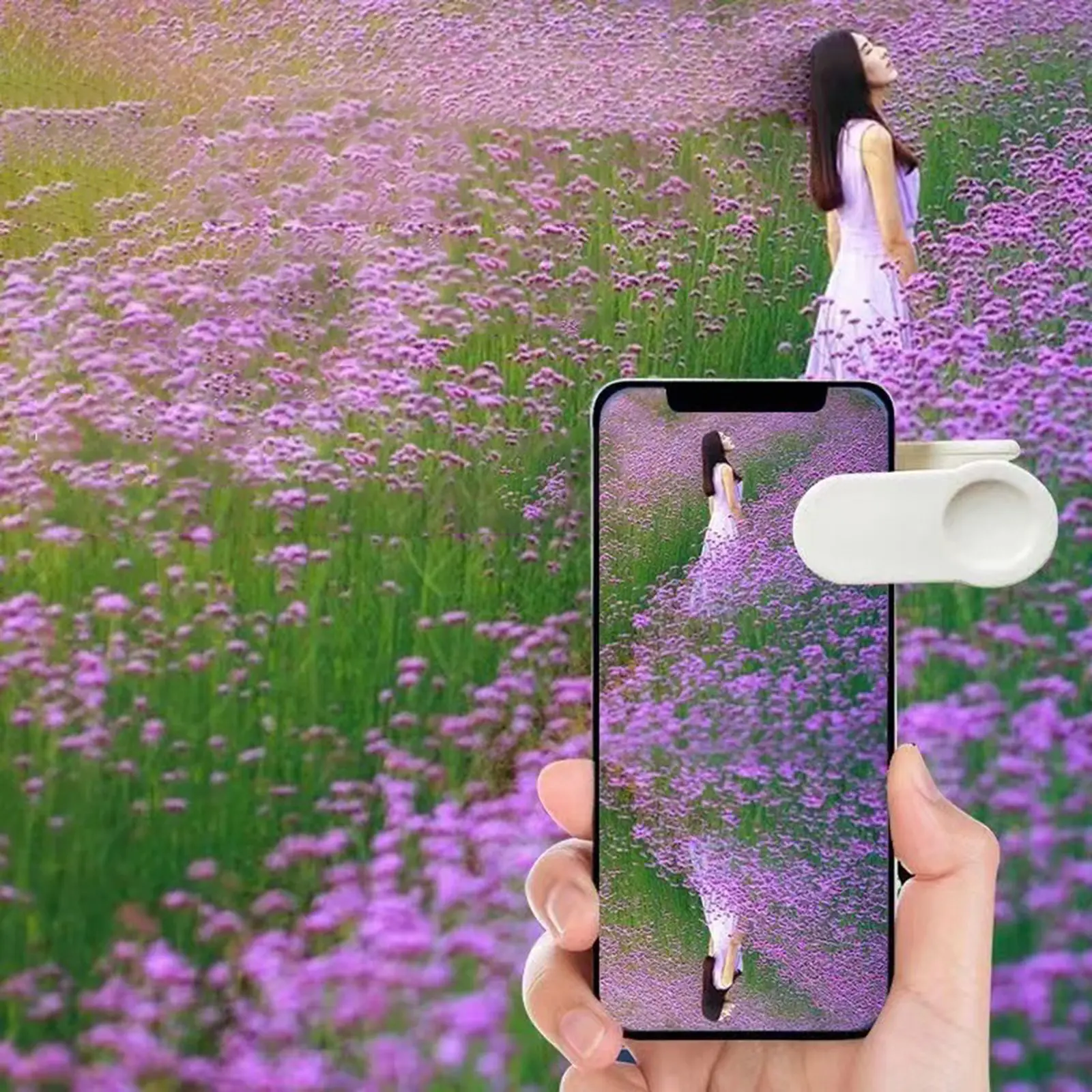 Phone Shot Mirror Reflection Clip Phone Picturing Supplies Easy to Install Photography Accessories Phone Reflection Clip Lens