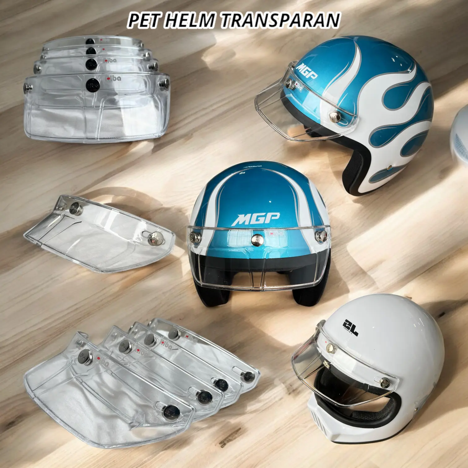 PET HELM KACA BOGO UNIVERSAL 5 Warna