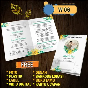 (HARGA PER 100 PCS) UNDANGAN NIKAH + FREE FOTO + UNDANGAN WEDDING + UNDANGAN PERNIKAHAN