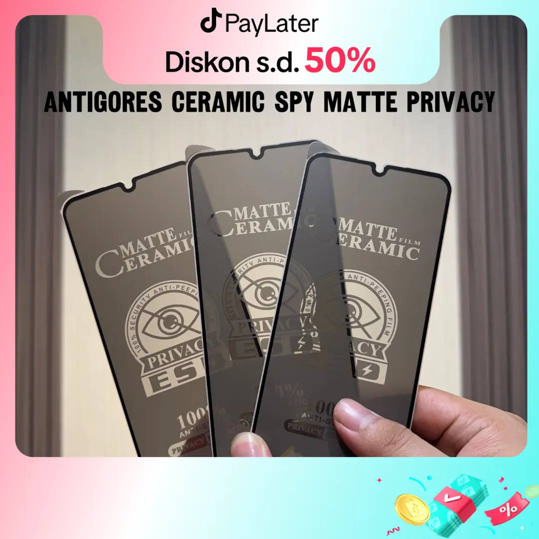 For Vivo Anti Gores Ceramic Spy MATTE Antispy Series Hogoo Layar Lentur Privacy