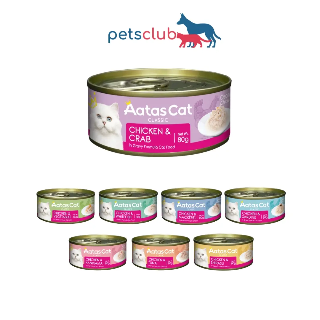[Bundle of 24] Aatas Cat - Creamy Chicken Cat Wet Food, 80g