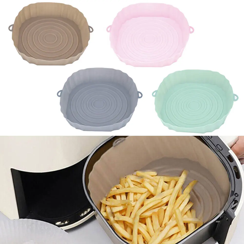 Air Fryer Silicone Pot Depth 4.5cm Food Grade Silicone Air Fryer Air Fryer Pot