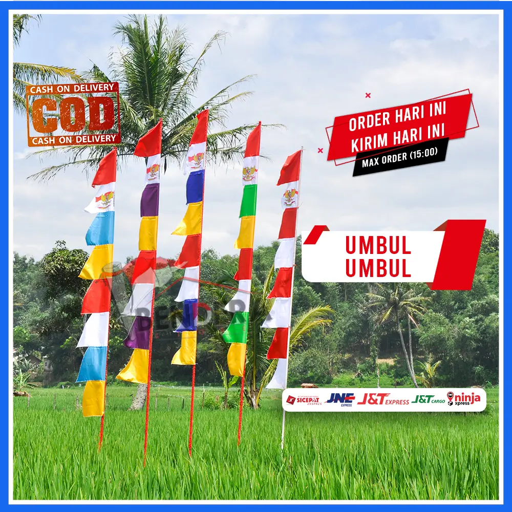 UMBUL UMBUL WARNA WARNI SATUAN