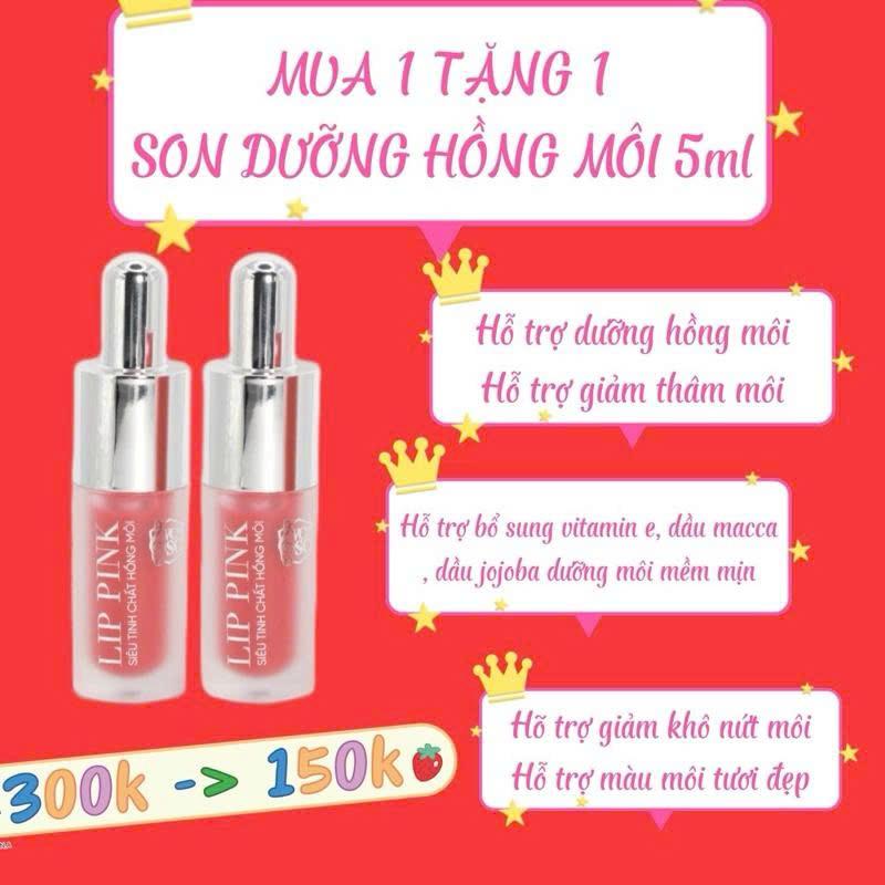 [VCSC- Chính hãng] SON HỒNG MÔI LIPINK , SON DƯỠNG MÔI DẠNG SERUM, MÀU ĐỎ HỒNG ĐẬM, HỖ TRỢ GIẢM THÂM MÔI, HỖ TRỢ GIẢM KHÔ NỨT MÔI