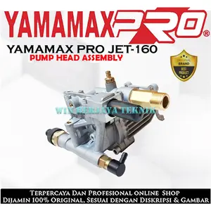 YAMAMAX PRO JET-160 Head Pump Mesin Jet Cleaner 200 Bar Sparepart Headpump High Pressure Washer 200Bar JET160