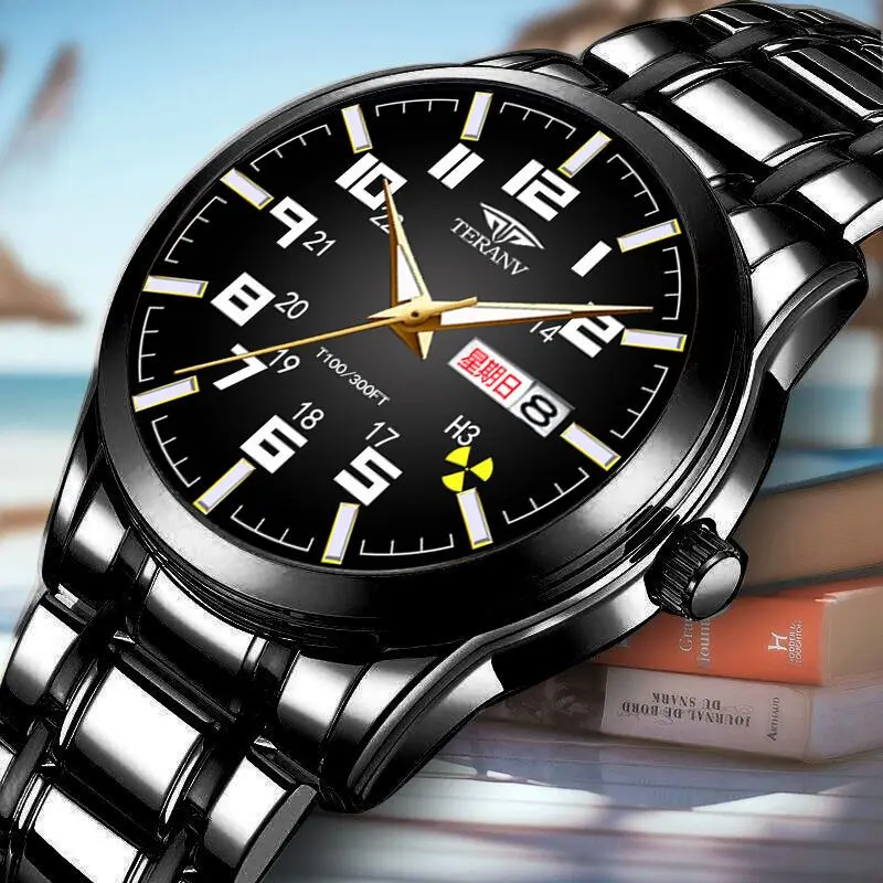 Genuine Goods Men's Automatic Mechanical Watch Hollow Men's Watch Waterproof Fashion Men's 2024 New Wrist Watch Men