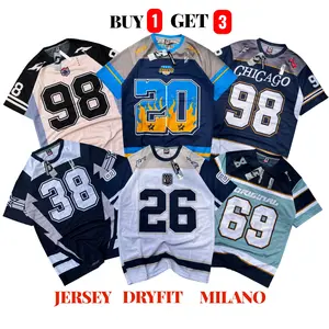 PAKET 3 PCS Jersey Unisex Streetwear Reguler  Number Dryfit Brazil Retro Vintage Hockey Boxy Fit Olahraga Pakaian Sport Baju Pria masagi cewek cowok kaos Futsal