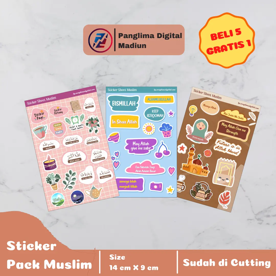Sticker Muslim Sticker Muslimah Sticker Tumbl Sticker Case HP Sticker Laptop Sticker Ramadan