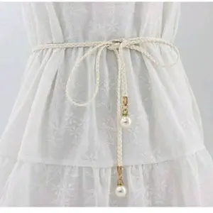 Ringbelt Kepang Mutiara Warna Putih