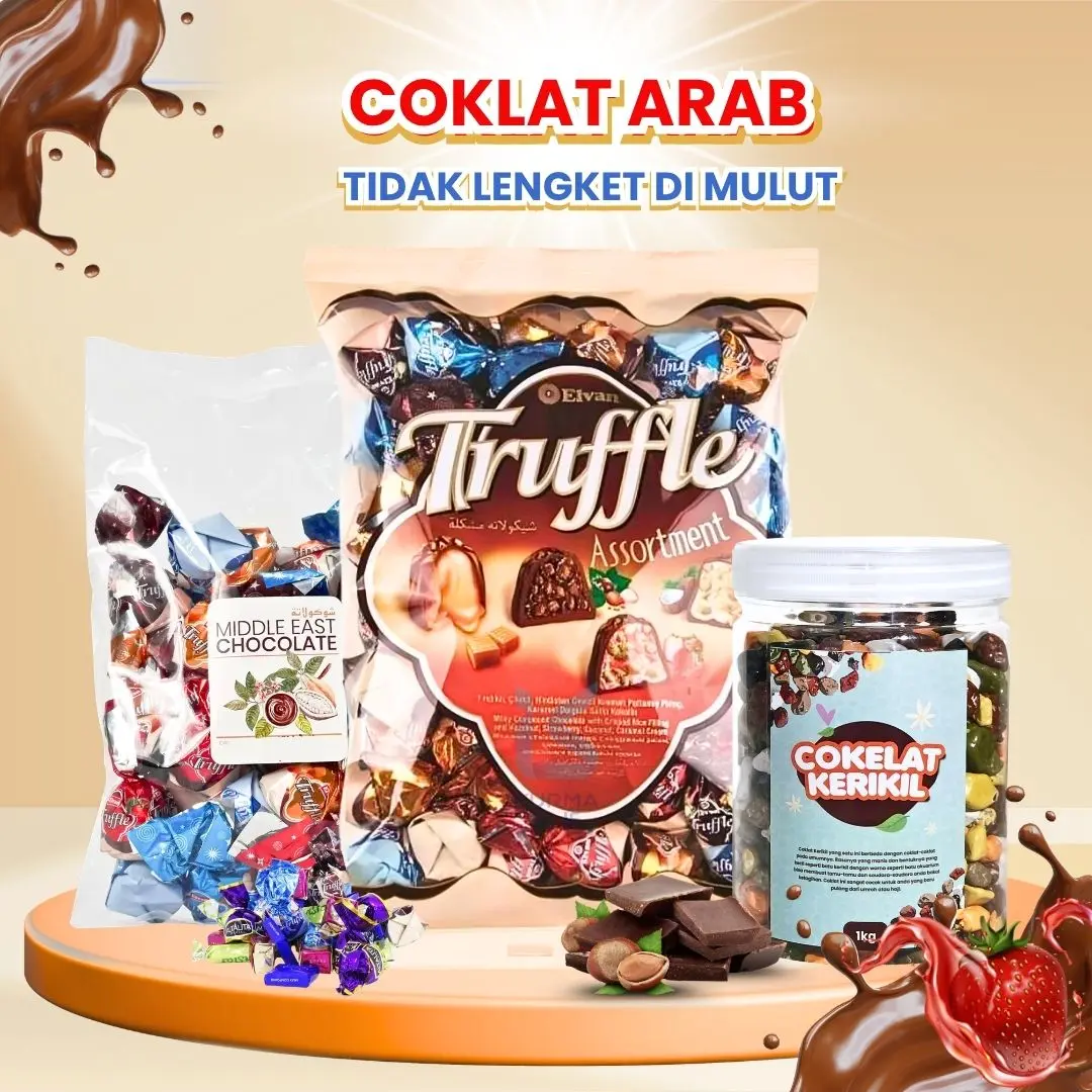 Coklat Arab Premium Oleh Oleh Haji Umroh Snack Lebaran