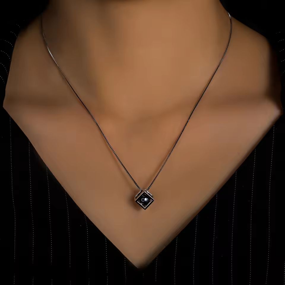 Black Moissanite Kalung Pria Wanita : 8mm 4ct 925 Sterling Silver Necklace Spherical Cut Classic Pendant 0f12715cc3d04f1da77c9a5e1618a47f~tplv Aphluv4xwc Origin Jpeg