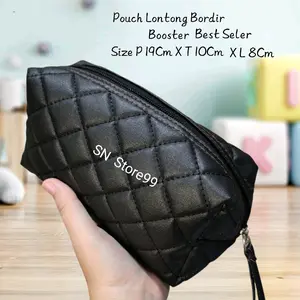 Pouch Lontong Bordir Wanita Best Seller - Pouch Kosmetik Wanita - Murah