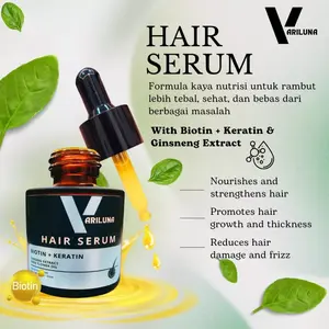 BR VARILUNA HAIR SERUM - Anti Hair Fall With Biotin Keratin Ginseng Extract Mengatasi Rambut Rontok Treatment Haircare
