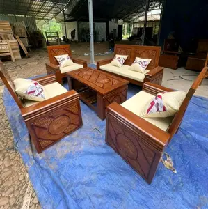 Kursi tamu model tumpuk full kayu jati