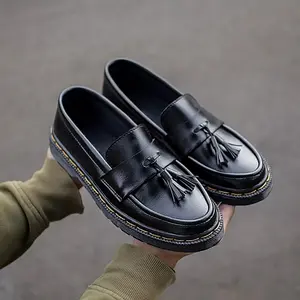 Sepatu Formal Loafers Pria Hitam   | Sepatu Formal Casual Pria Keren Elegan | Sepatu Loafers Kerja Pria Flat