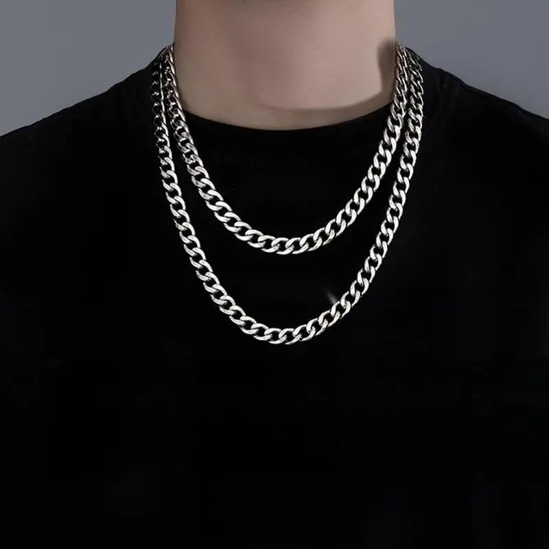 Trendy and Cool Chain Necklace for Men and Women Hip Hop Street Bounce Style Personalized Necklace Accessories