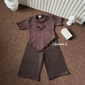 Likemom.id Flora Oneset Anak Perempuan Best Seller Setelan Nyaman Dan Gaya modern Fashion anak