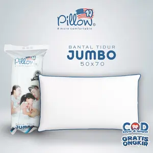 109 PILLOW-  [1PCS JUMBO] BANTAL TIDUR HOTEL UK JUMBO 50 X 70 cm DAN BANTAL SOFA UK 40X40 cm