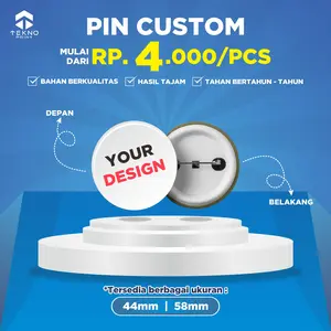 CETAK PIN BROSS CUSTOM UKURAN 4,4 CM DAN 5,8 CM KUALITAS TERBAIK Hadiah