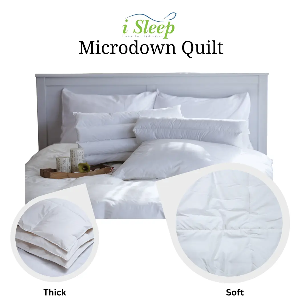 iSleep Super Loft Microdown Quilt - Perfect for a Cozy Night's Sleep
