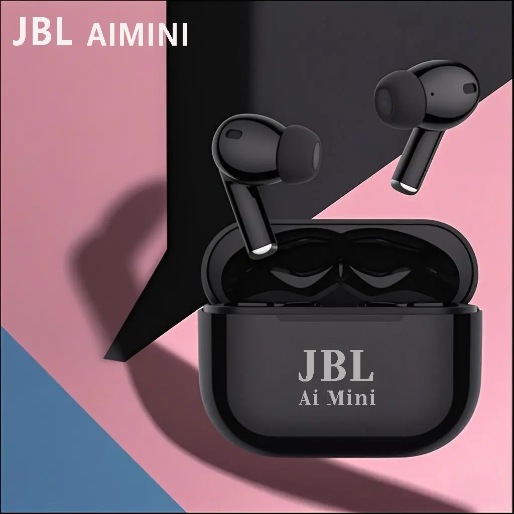 JBL AiMini - True Wireless Deep Bass Sound Earbuds,Water & Dust Resistant, Hands-free call with VoiceAware, Up to 32 hours of battery life