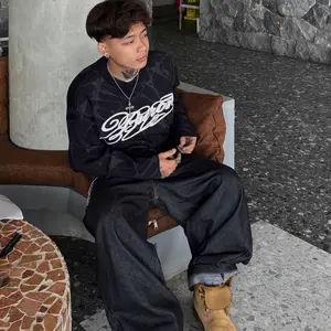 Buron Spideweb Boxy Longsleeve Knit Sweater Rajut Unisex Baju Panjang Pria Wanita Oversize Acrylic Motif Stylish