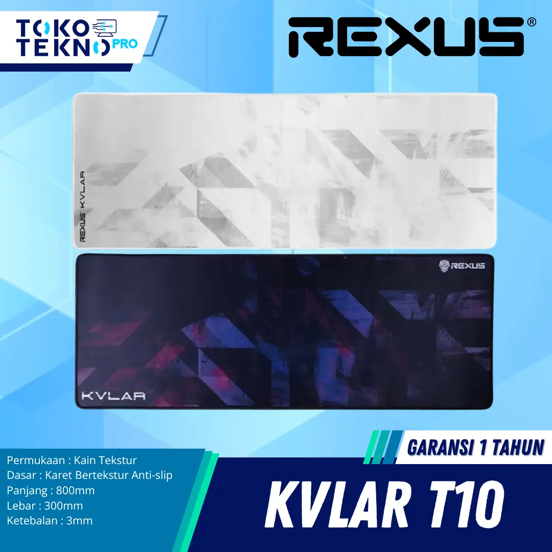 【BISA COD】Rexus T10 Kvlar Speed Edition XL Gaming Mousepad Kain Mouse