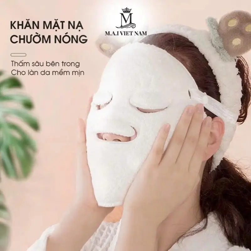Khăn Mặt Chườm Nóng, Lạnh, Ủ Ấm, Xông Hơi Da Mặt