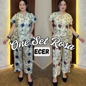 NS - LONG ONE SET ROSA ECER RAYON BUSUI FRIENDLY