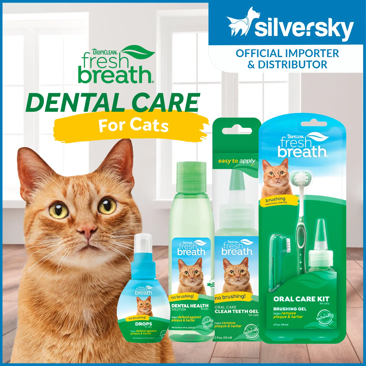TropiClean Clean Teeth Dental & Oral Care for Cats - No Brushing Required