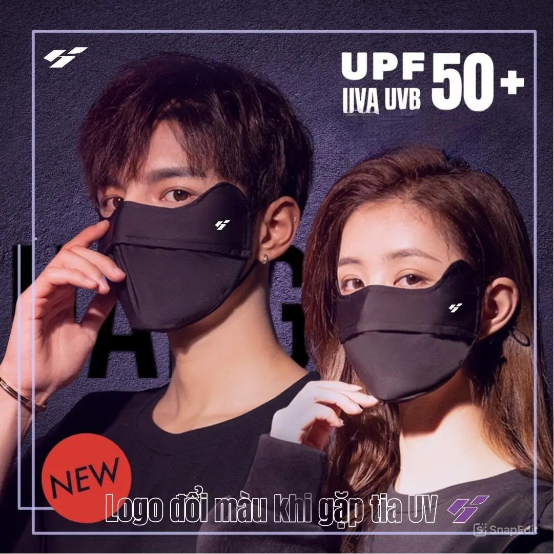 Khẩu trang chống tia uv chống nắng cao cấp chính hãng