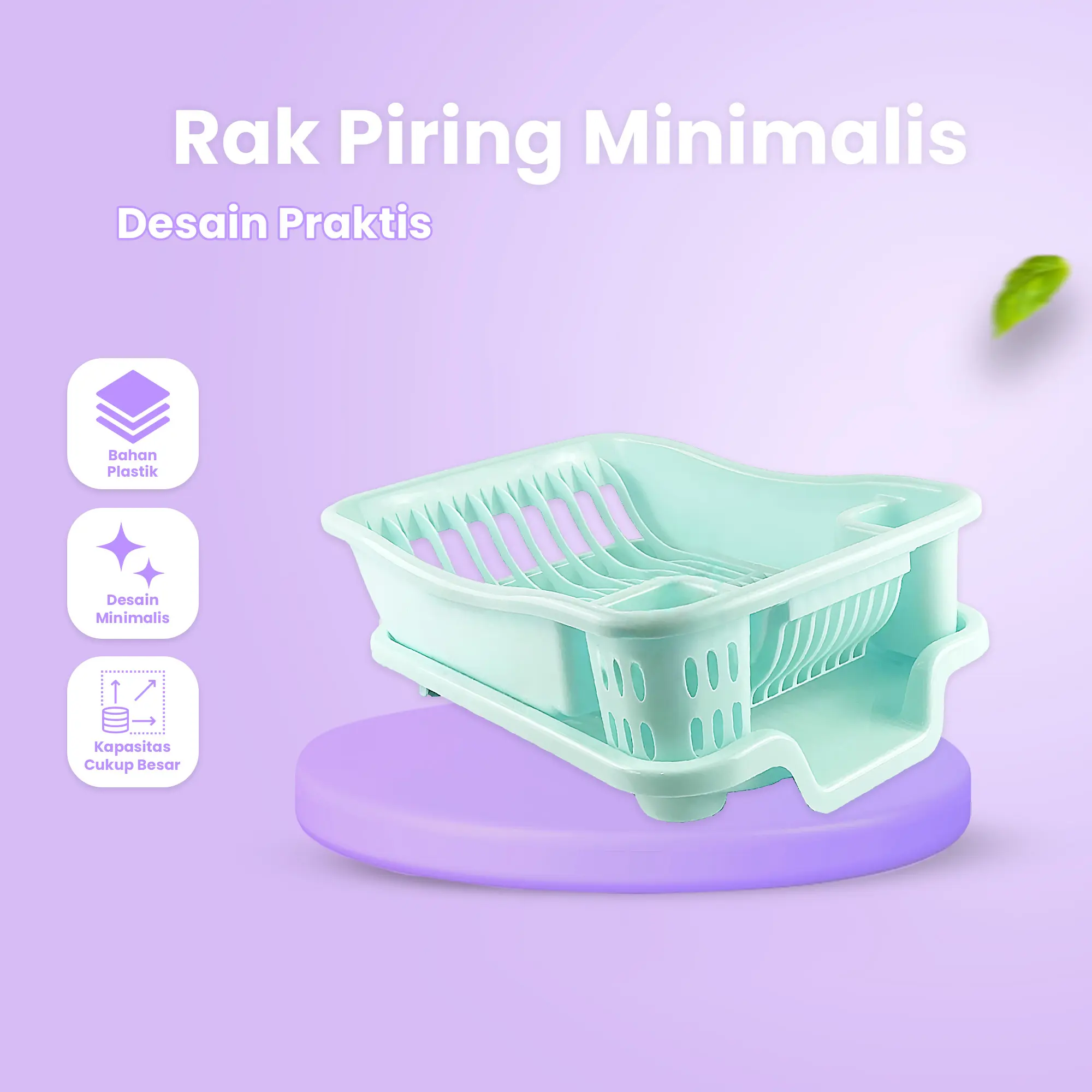 COD KEREN - Rak Piring Serbaguna Bahan Plastik Desain Minimalis