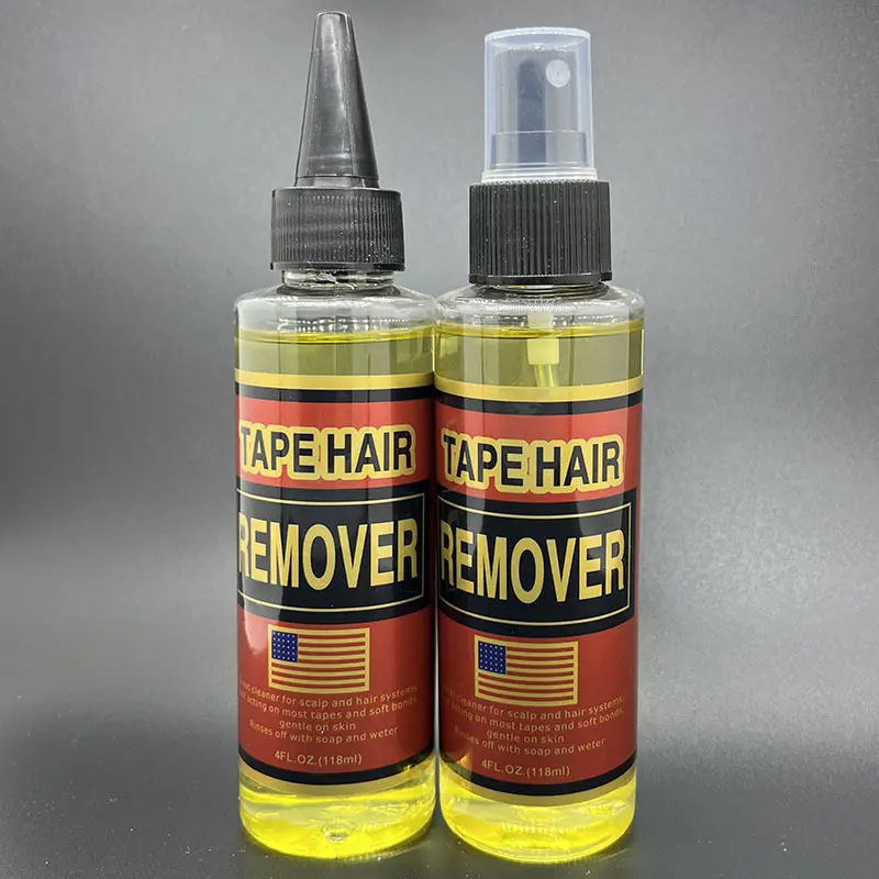 4FL oz Tape Hair Remover 118ml Adhesive For Lace Wigs Toupees Professional Hair Extension Glue Remover For Salon Use Haircare Heatless
