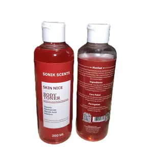 Sonik Scents Skin Nice Body Toner 200 ML - Exfoliating Moisturizing Brightening Dengan Glycerin Niacinamide Glycolic Acid Allantoin
