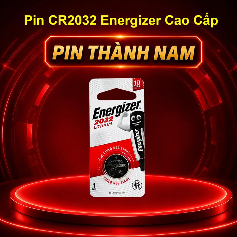 Pin CR2032 Energizer Cao Cấp Vỉ 1 Viên Dung Lượng Cao Thay Remote Chìa Khoá Smartkey Oto Xe Máy