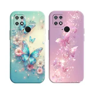 Case COMPATIBLE FOR Redmi 10c 10a 9c Poco C40  Softcase - Motif Kupu Cantik - Anti Slip