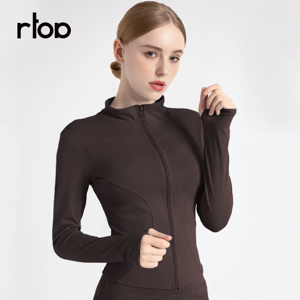 RTOP sports jacket top, women's running sportswear, quick drying fitness yoga suit