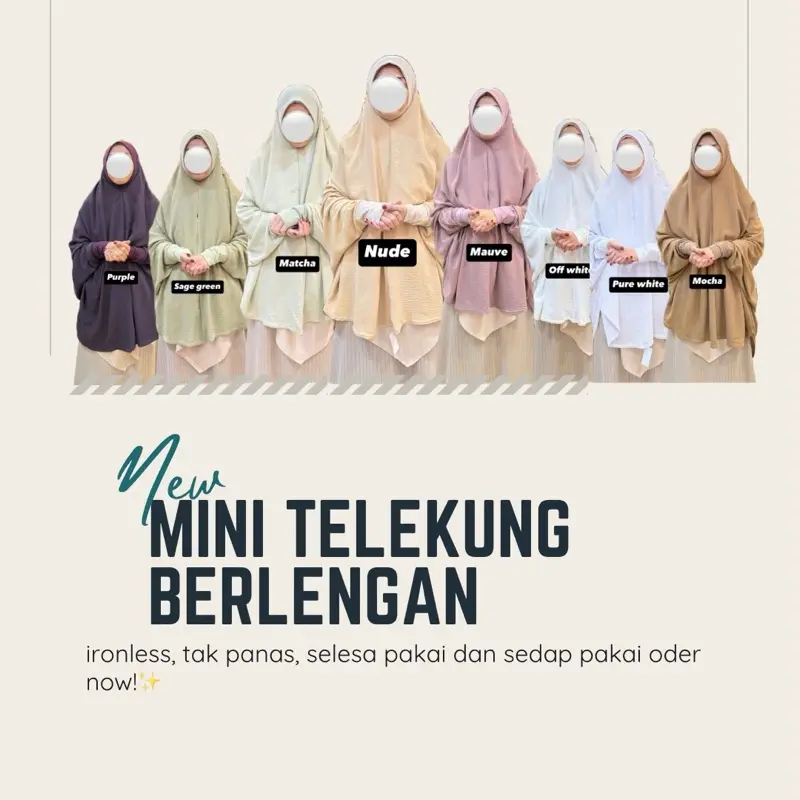 Mini Telekung Zara easypray