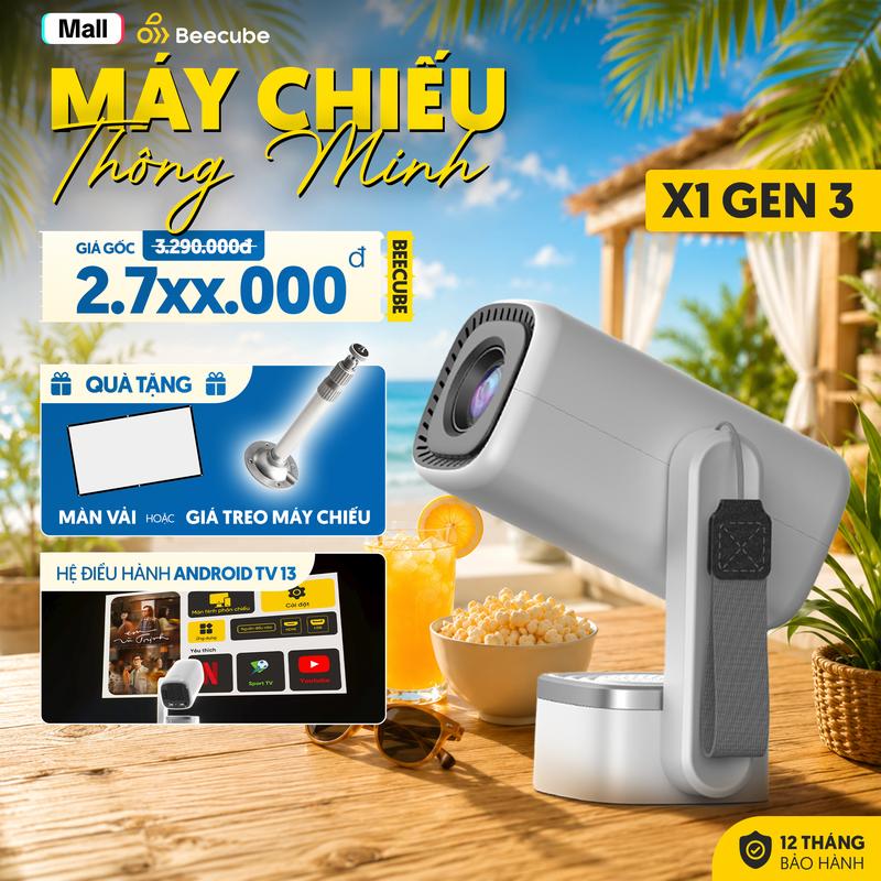 Máy Chiếu Mini Cao Cấp Beecube X1 Gen 3