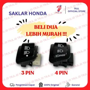 SAKLAR SWITCH ON OFF HONDA SAKLAR DIM HONDA BEAT SCOOPY VARIO 125 REVO BLADE SUPRA TERMURAH TRJL SWITCH HONDA TEC