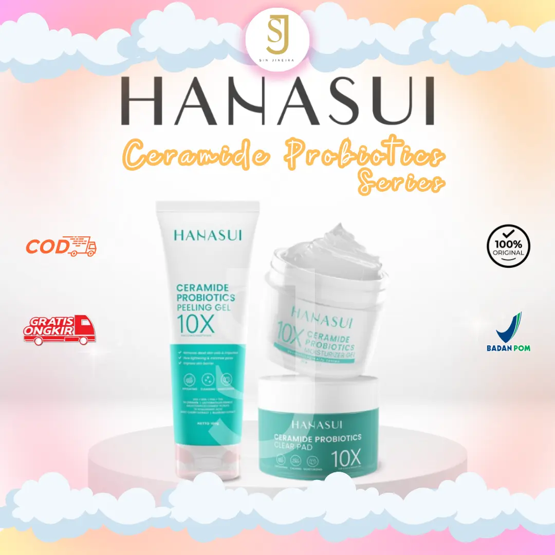 HANASUI Ceramide Series - Face Wash - Moisturizer - Clear Pad