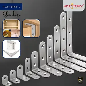 Plat Siku L Stainless / Rak Verseng 2cm 2,5cm 3cm 4cm 5cm