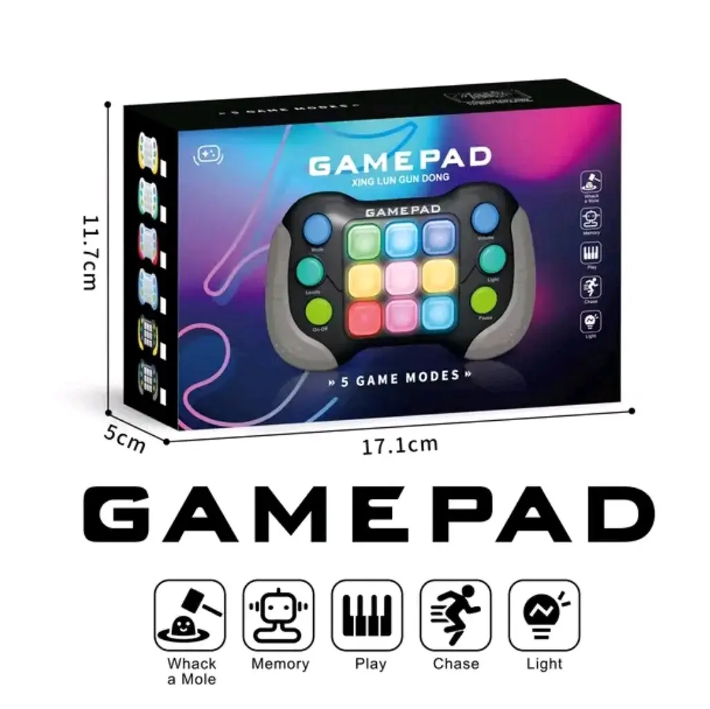 Quick Push Buttons Gamepad Memory Brain Training Game Puzzle Toy Game Children's Toy Gift Handheld Protection