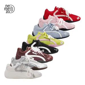 Nemezo - Sepatu Sneakers Wanita Ballerie Fashion Daily Shoes Elegan - Sepatu Kets Casual Premium Import
