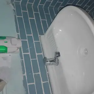 Wastafel Jumbo + kran up down chrome babet +TEMPAT SABUN CAIR CHROME