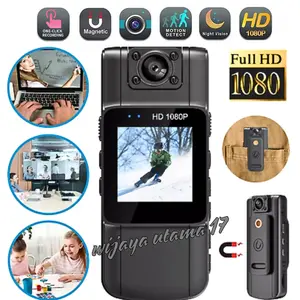 JOZUZE Body Cam Mini Camera Mini Portable Full HD 1080p Rotating Lens 1000mAh - L11