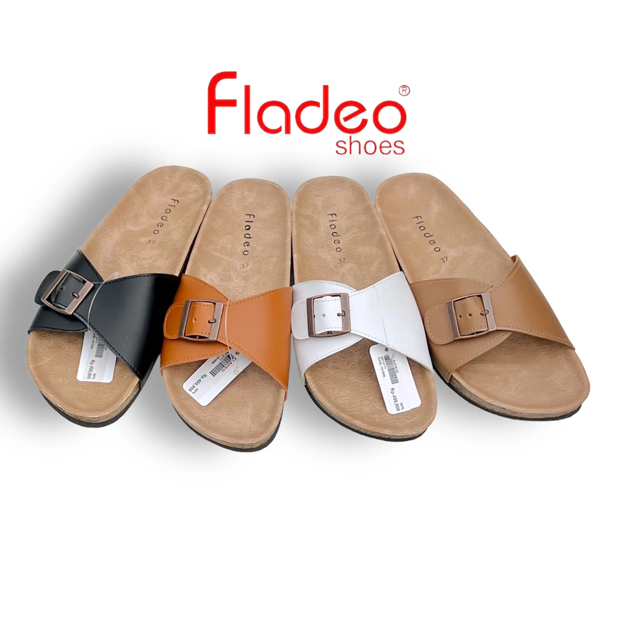 Sandal Selop Wanita Best Seller Rekomendasi Fladeo Puyuh - Size 37-40 - Shoes, Karet, slop puyuh fladeeoooo