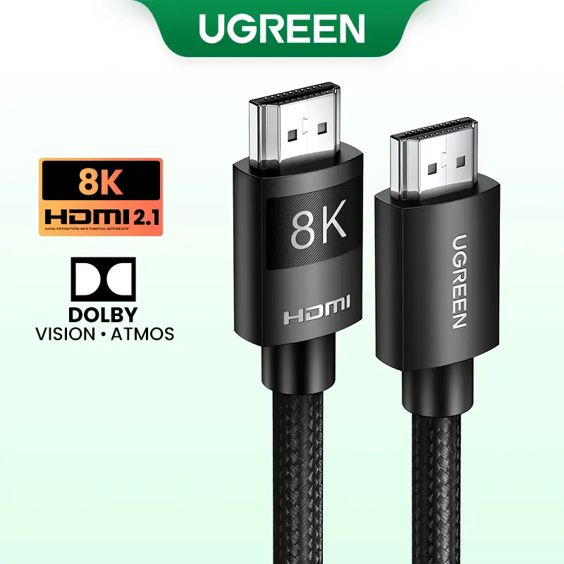 UGREEN HDMI 2.1 Cable Ultra High-speed 8K/60Hz 4K/120Hz for Xiaomi Mi Box PS5 HDMI Splitter Cable HDMI Dolby Vision 48Gbps HDMI